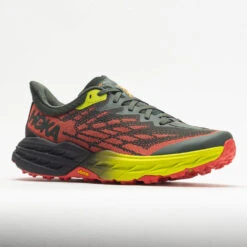 HOKA Speedgoat 5 Men's Thyme/Fiesta -Shoe Specialty Store 048562 5