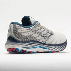 Mizuno Wave Rider 26 Mesh Women's Snow White/Silver -Shoe Specialty Store 048805 6