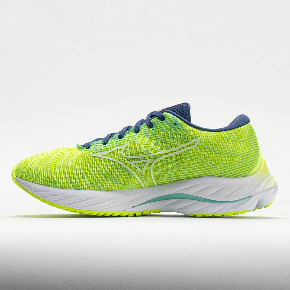 Mizuno Wave Rider 26 Mesh Women's Neo Lime/White 2 Mizuno Wave Rider 26 Mesh Women's Neo Lime/White - Image 2
