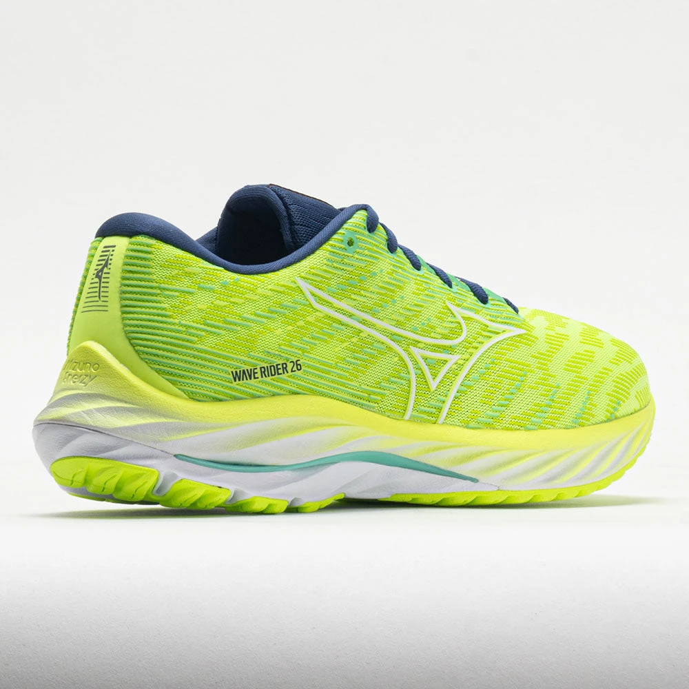 Mizuno Wave Rider 26 Mesh Women's Neo Lime/White 6 Mizuno Wave Rider 26 Mesh Women's Neo Lime/White - Image 6