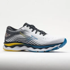 Mizuno Wave Sky 6 Men's White/Cyber Yellow -Shoe Specialty Store 049115 5