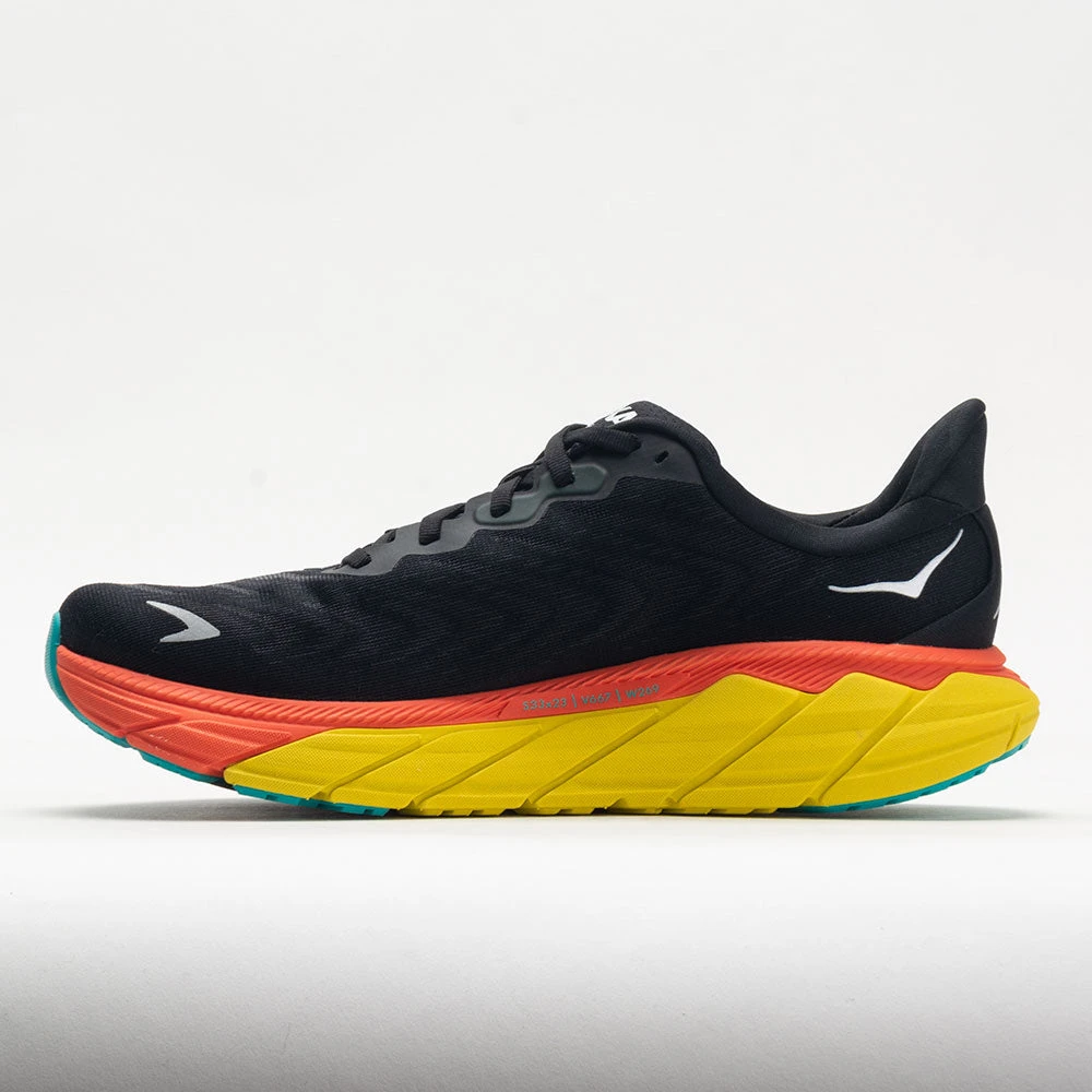 HOKA Arahi 6 Men's Black/Flame 2 HOKA Arahi 6 Men's Black/Flame - Image 2