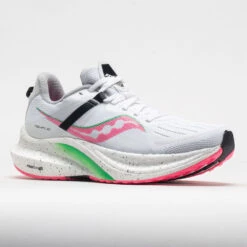 Saucony Tempus Women's White/VIZI Pink -Shoe Specialty Store 049342 5