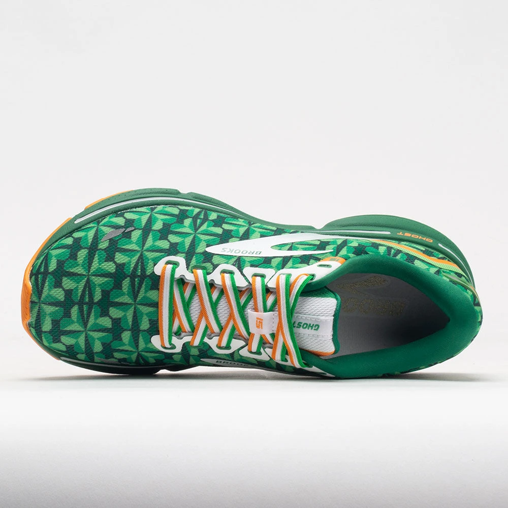 Brooks Ghost 15 Women's Run Lucky Green/White/Orange 3 Brooks Ghost 15 Women's Run Lucky Green/White/Orange - Image 3