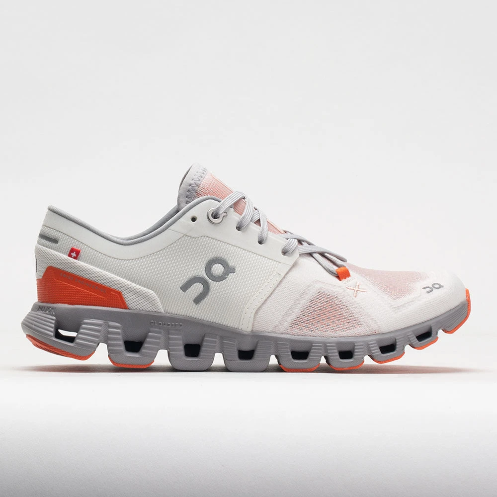 On Running On Cloud X 3 Women's Ivory/Alloy 1 On Running On Cloud X 3 Women's Ivory/Alloy