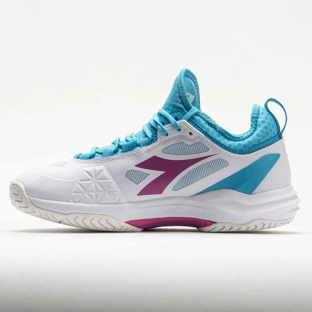 Diadora Speed Blushield Fly 3+ AG Women's White/Aquarius/ Rhodamine 2 Diadora Speed Blushield Fly 3+ AG Women's White/Aquarius/ Rhodamine - Image 2
