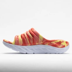 HOKA Ora Recovery Slide Swirl Unisex Yellow Pear/Fiesta -Shoe Specialty Store 570558 1