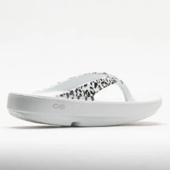 OOFOS OOlala Limited Women's White/Black Leopard -Shoe Specialty Store 570571 6